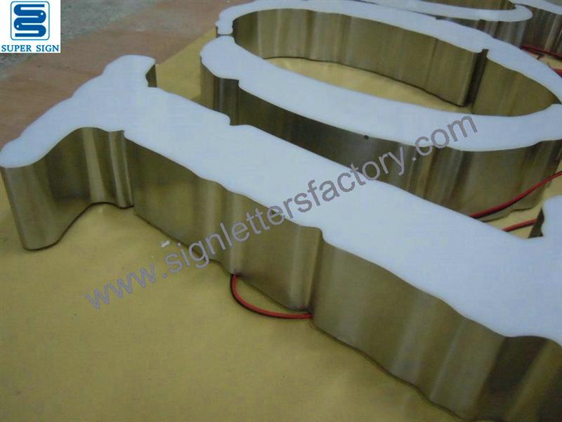 frontlit LED box letter sign